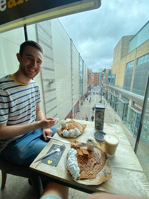 Cute window spot at Crêpeaffaire in Leeds