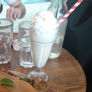 Vegan vanilla milkshake. Tastes AMAZING. 😍 at Crêpeaffaire in Leeds