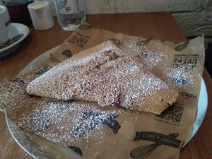 Vegan chocolate galette at Crêpeaffaire in Leeds