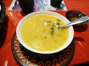 Soup at Ari Comida Sana in Quito