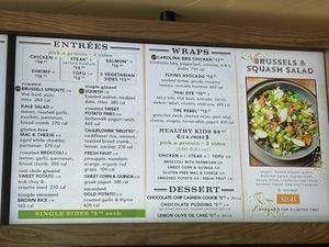 Menu  at Flower Child in Las Vegas