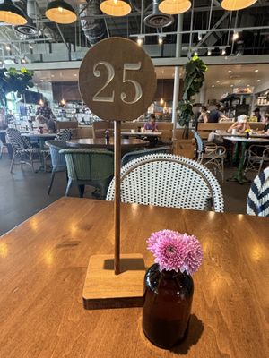 Order at counter and they bring your food to the table  at Flower Child in Las Vegas