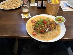 Mexican pancake. Dogs are allowed😄 at Pannenkoekenschip in Assen