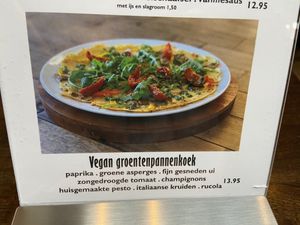 Vegan groentenpannenkoek at Pannenkoekenschip in Assen
