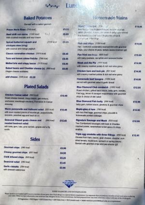 Lunch menu   at Fermoy's Garden Centre in Newton Abbot