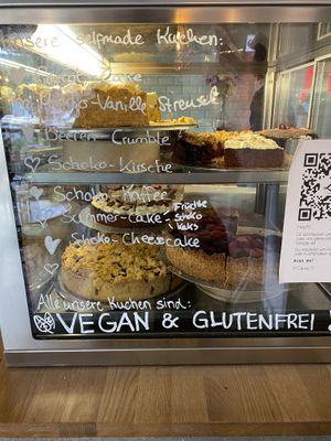 All cakes are vegan 🌱  at Lina's Coffee in Dusseldorf