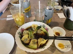 Vegan dumblings  at Melior 舒食馆 in Langkawi