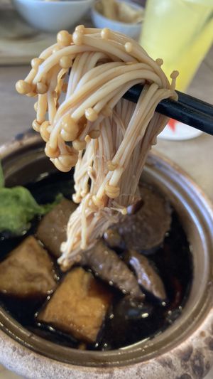 Mushrooms with black vinegar and ginger  at Melior 舒食馆 in Langkawi