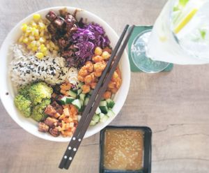 Buddha bowl is very tasty with lots of fresh vegetables at Melior 舒食馆 in Langkawi