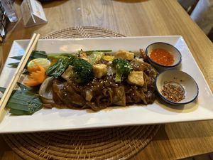 Pad see ew w/ tofu   at Kawin's Kitchen in Koh Samui