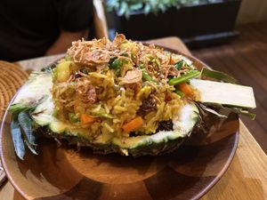 Pineapple fried rice   at Kawin's Kitchen in Koh Samui
