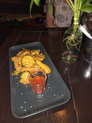 Tempura veggies. at Kawin's Kitchen in Koh Samui