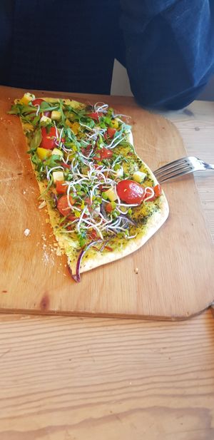 Veganer Flammkuchen at Mühle in Ahrenshoop