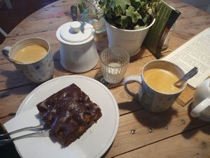 vegan cake at Mühle in Ahrenshoop