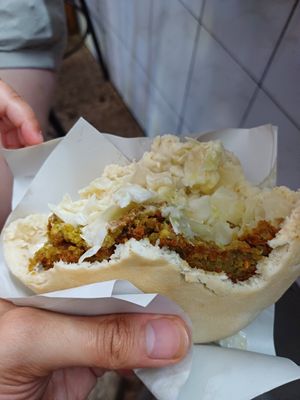 at Falafel Hazkenim Nadjala in Haifa