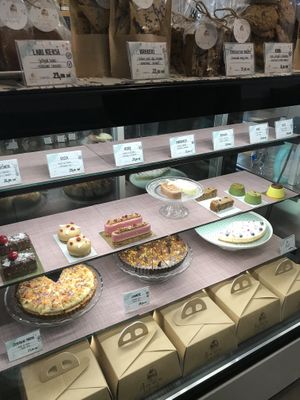 Their cabinet at Aurora Sweets in Korcula