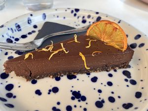 Chocolate ganache raw cake  at Aurora Sweets in Korcula