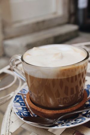 Almond Latte 🌱 at Aurora Sweets in Korcula