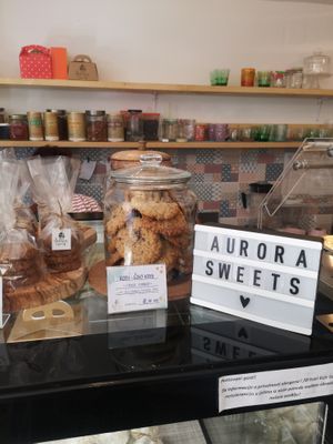 Inside at Aurora Sweets in Korcula
