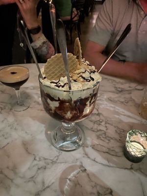 Vegetarian espresso martini sundae (with brownie) for four!! (so amazing)  at Black Ivy in Edinburgh
