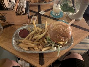 Price 14€, really big burger at King's Caffe in Rijeka