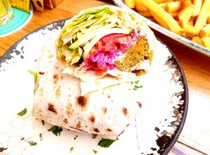 Burrito falafel at King's Caffe in Rijeka