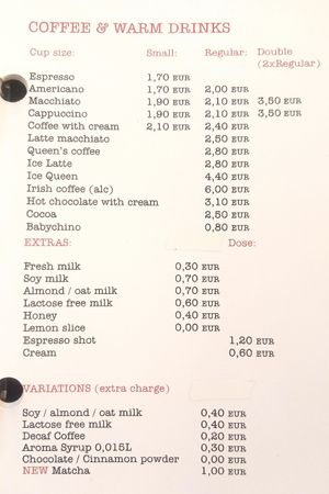 Vegan Cappuccino 👍 at King's Caffe in Rijeka