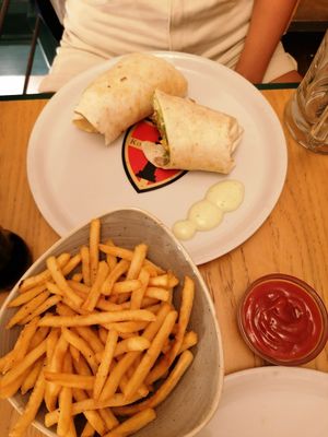 The vegan burrito at King's Caffe in Rijeka