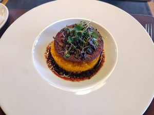 Randen steak at Alpenclub in Engelberg