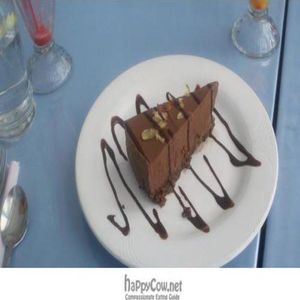 The Vegan Chocolate Mouse Cake at Jyoti-Bihanga in San Diego