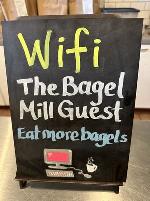 Wi-Fi   at The Bagel Mill in Petaluma
