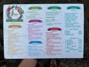 Menu 2022 at La Sirena Nature Retreat in La Guajira