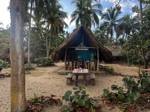 Restaurant hut / Cabaña del restaurante at La Sirena Nature Retreat in La Guajira