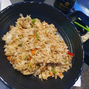 Seitan fried rice at Yamato 356 in Marseille