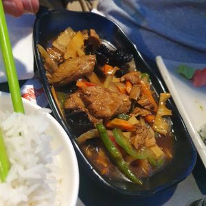 Seitan and black mushrooms at Yamato 356 in Marseille