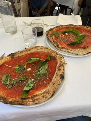 Pizza Marinara  at La Locanda Del Grifo in Naples