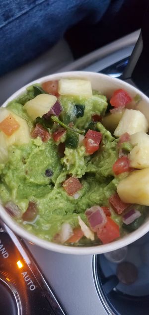 Pineapple guacamole, delicious at Shaka Taco in Surf City