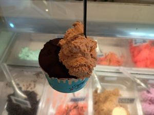 Chocolate and salted caramel at Nonna in Rincon De La Victoria