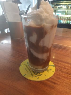 Coconut coffee at Saigonese Eatery in Phu Quoc