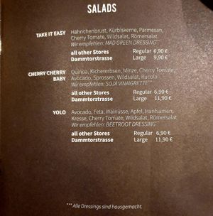 Menu at Mad About Juice - Dammtorstr in Hamburg