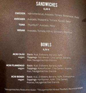Menu at Mad About Juice - Dammtorstr in Hamburg