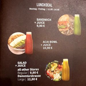 Lunch deal at Mad About Juice - Dammtorstr in Hamburg