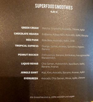 Menu at Mad About Juice - Dammtorstr in Hamburg