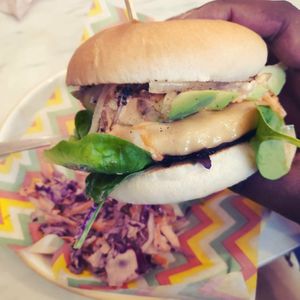 Alps Burger at Monstera Canteen in Luton