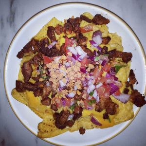 Nachos at Monstera Canteen in Luton
