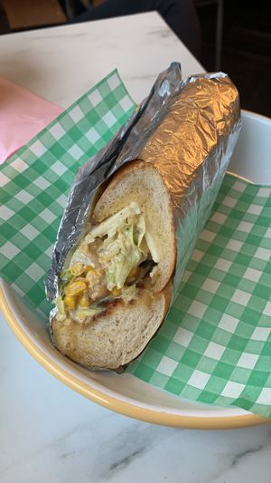 Toona baguette  at Monstera Canteen in Luton