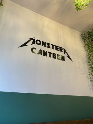 The sign!   at Monstera Canteen in Luton