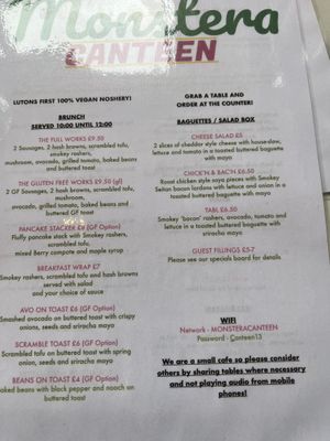   at Monstera Canteen in Luton