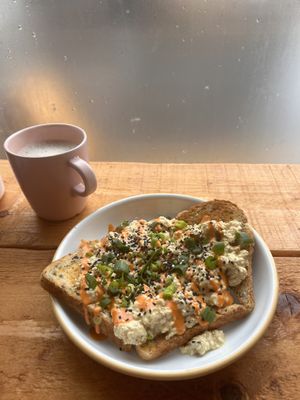 Scramble toast   at Monstera Canteen in Luton
