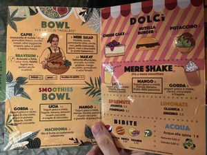 Menu on summer 2021 - 2 of 2 at Merendero in Cesenatico